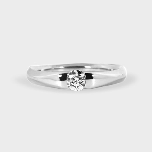 Solitario 0.26ct engaste único