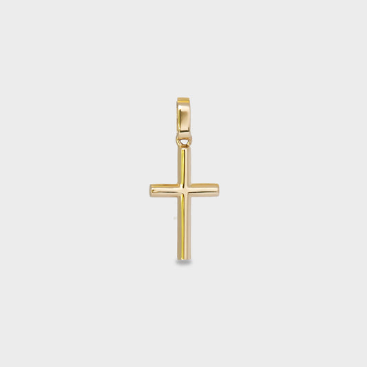 Cruz tubular oro amarillo