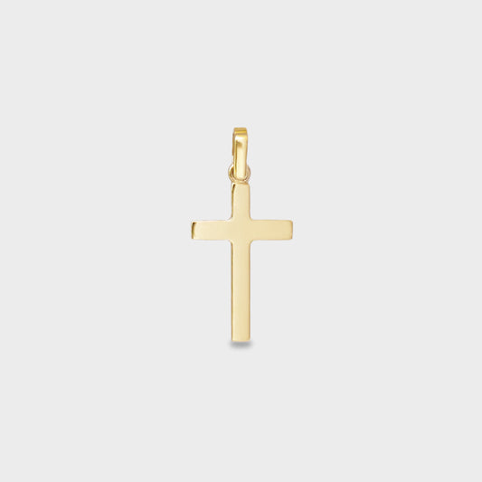Cruz plana light con valier móvil oro amarillo