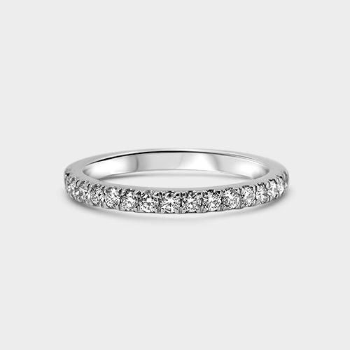 Medio cintillo corte MV 17D 0.44ct platino
