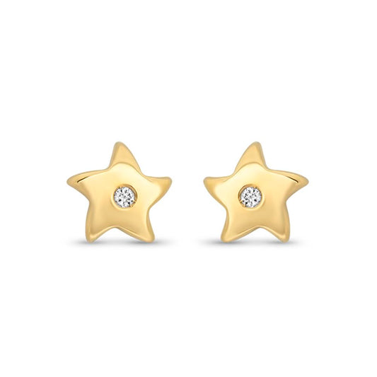 Estrellas curvas con brillantes