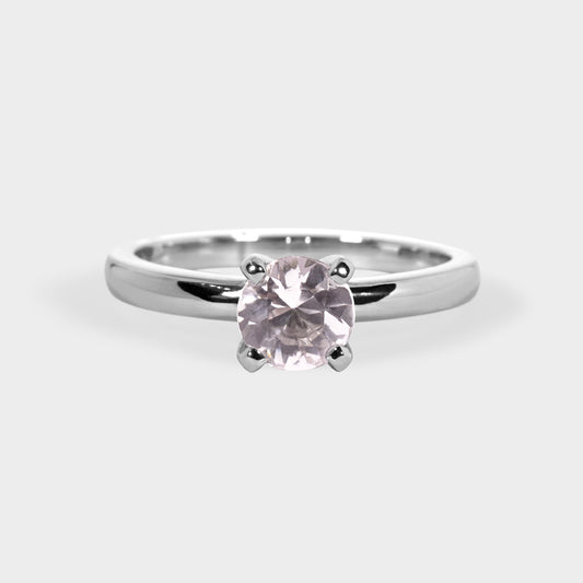 Solitario morganita corte brillante