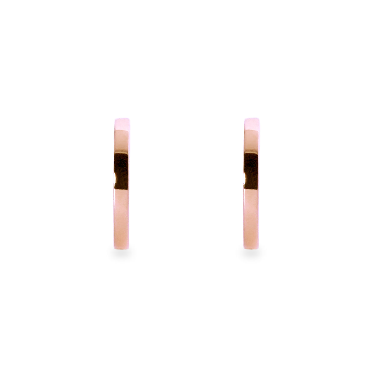 Aros huggies lisos oro rosado