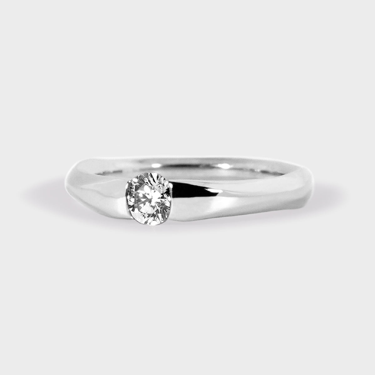 Solitario 0.26ct engaste único