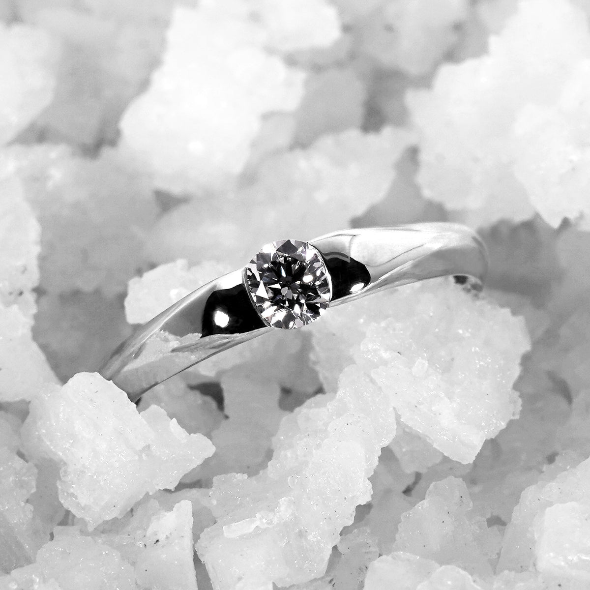 Solitario 0.26ct engaste único