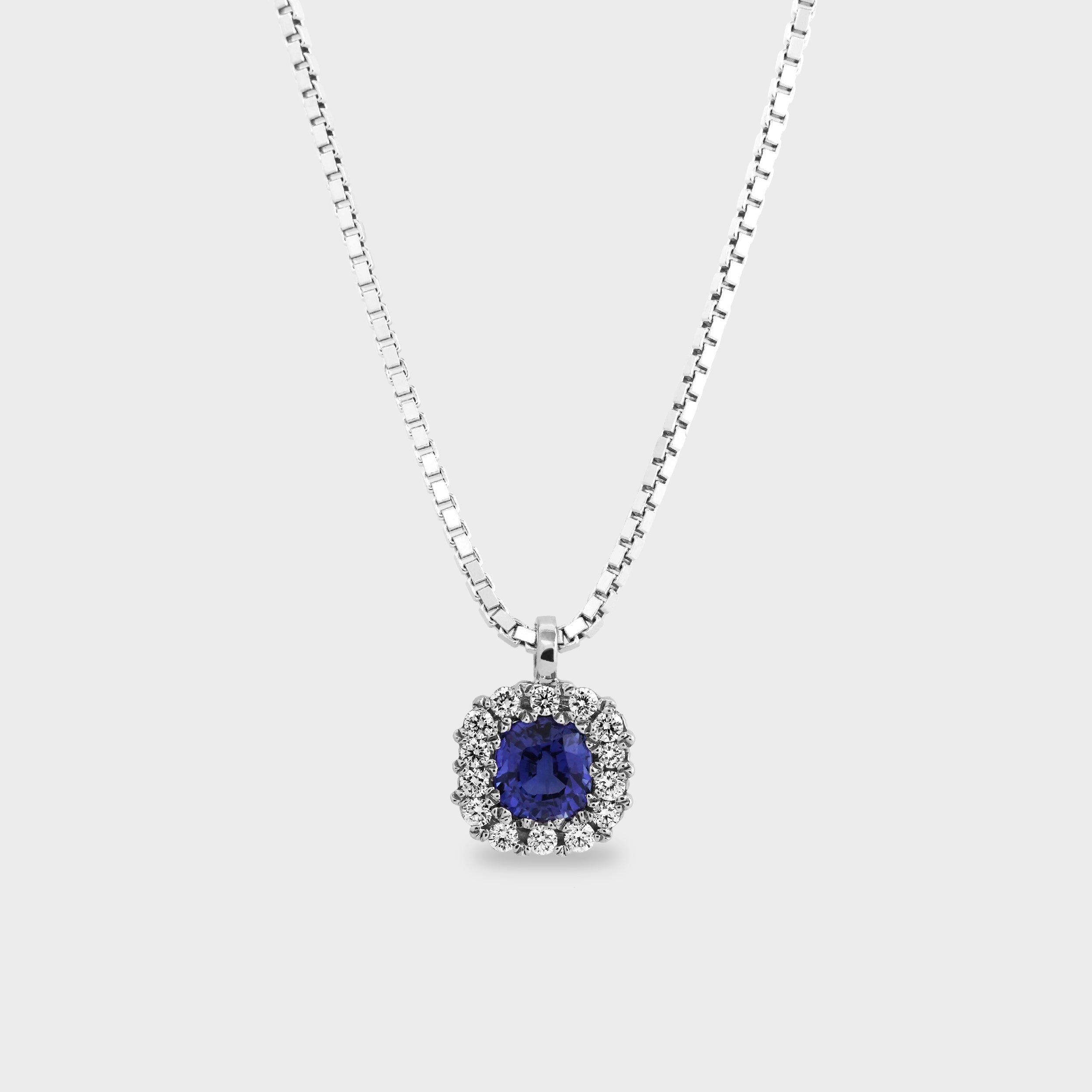 Helmlinger Lab Zafiro Halo Cushion – Helmlinger Joyas