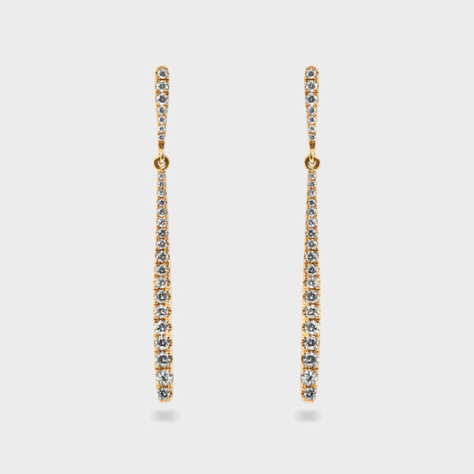 Aros gotas brillantes M