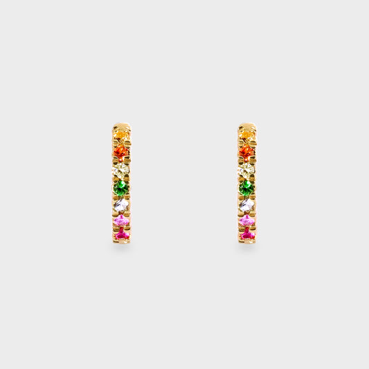 Aros media argolla multicolor