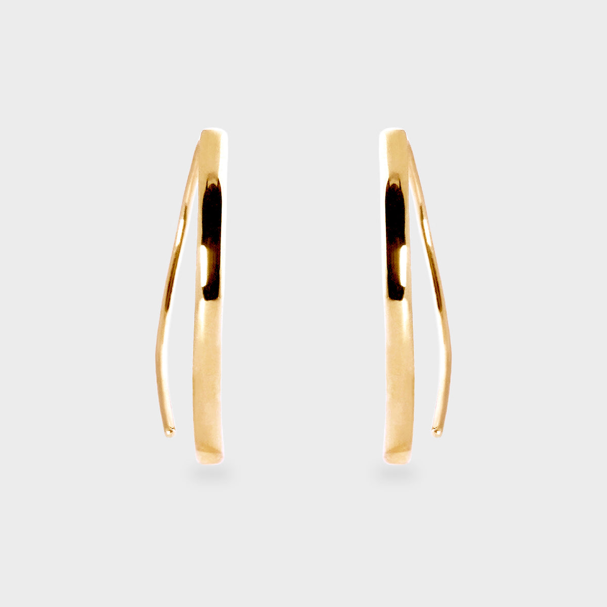 Aros colgantes placa curva