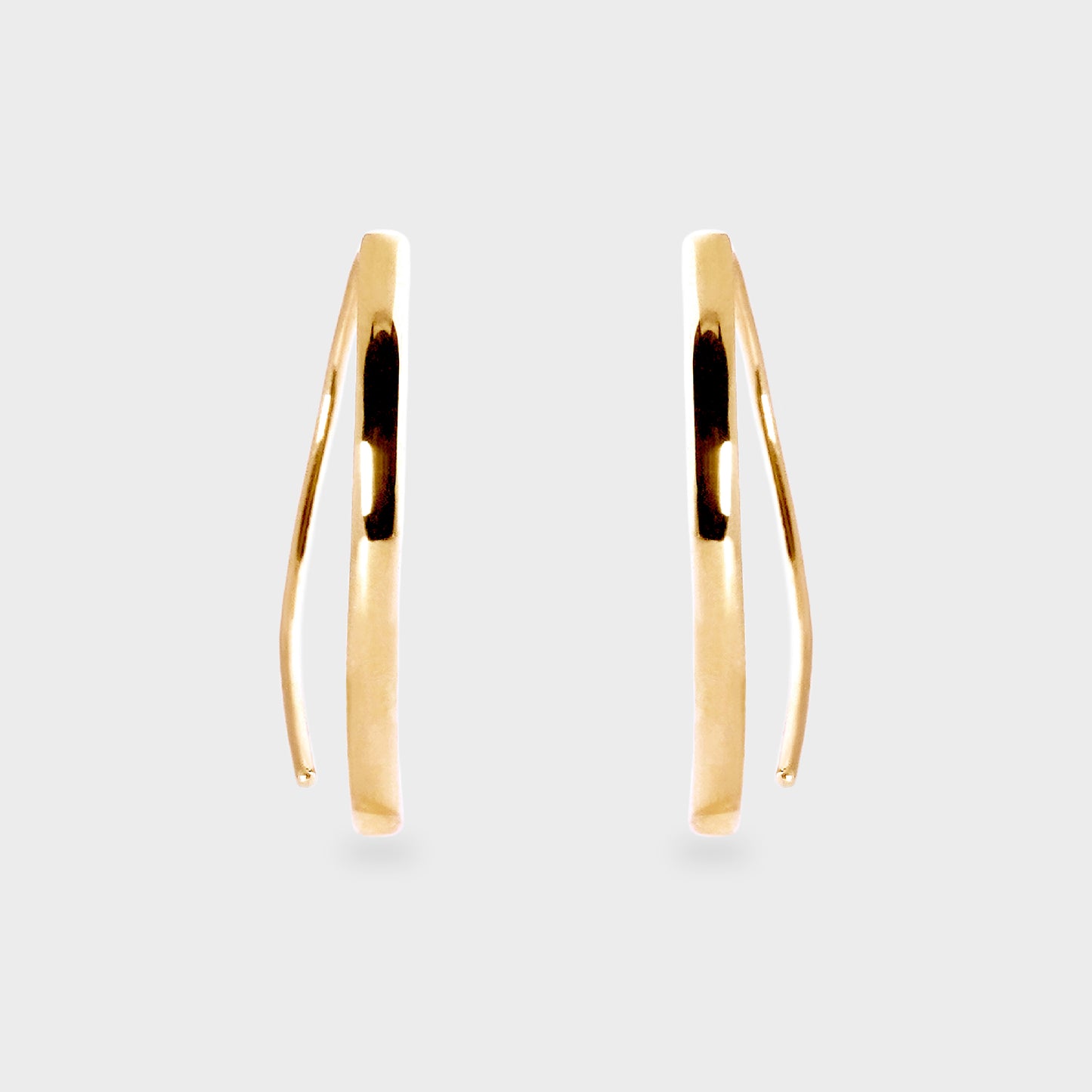 Aros colgantes placa curva