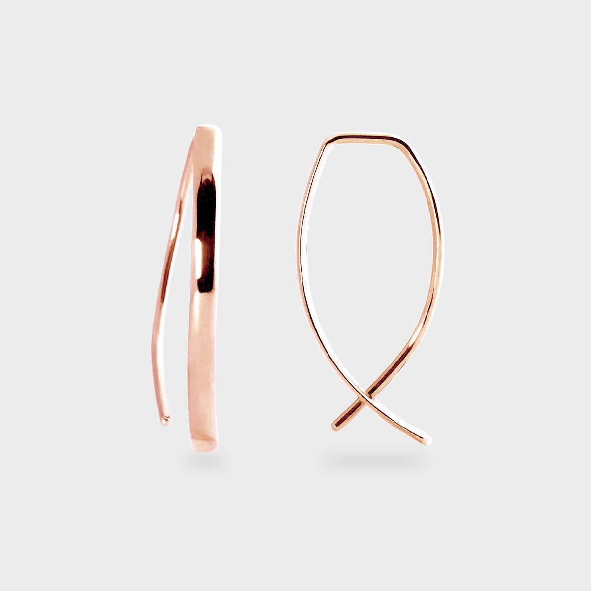 Aros colgantes placa curva