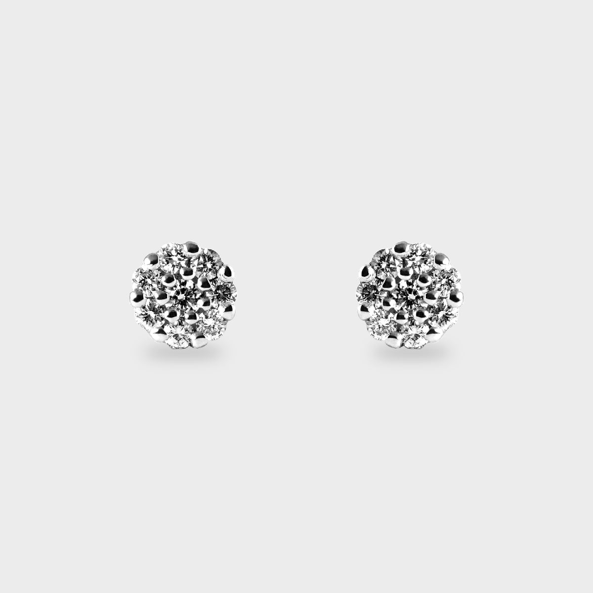 Aros halo platino pequeños