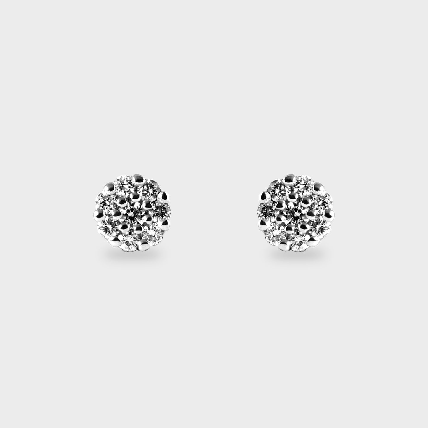 Aros halo platino pequeños