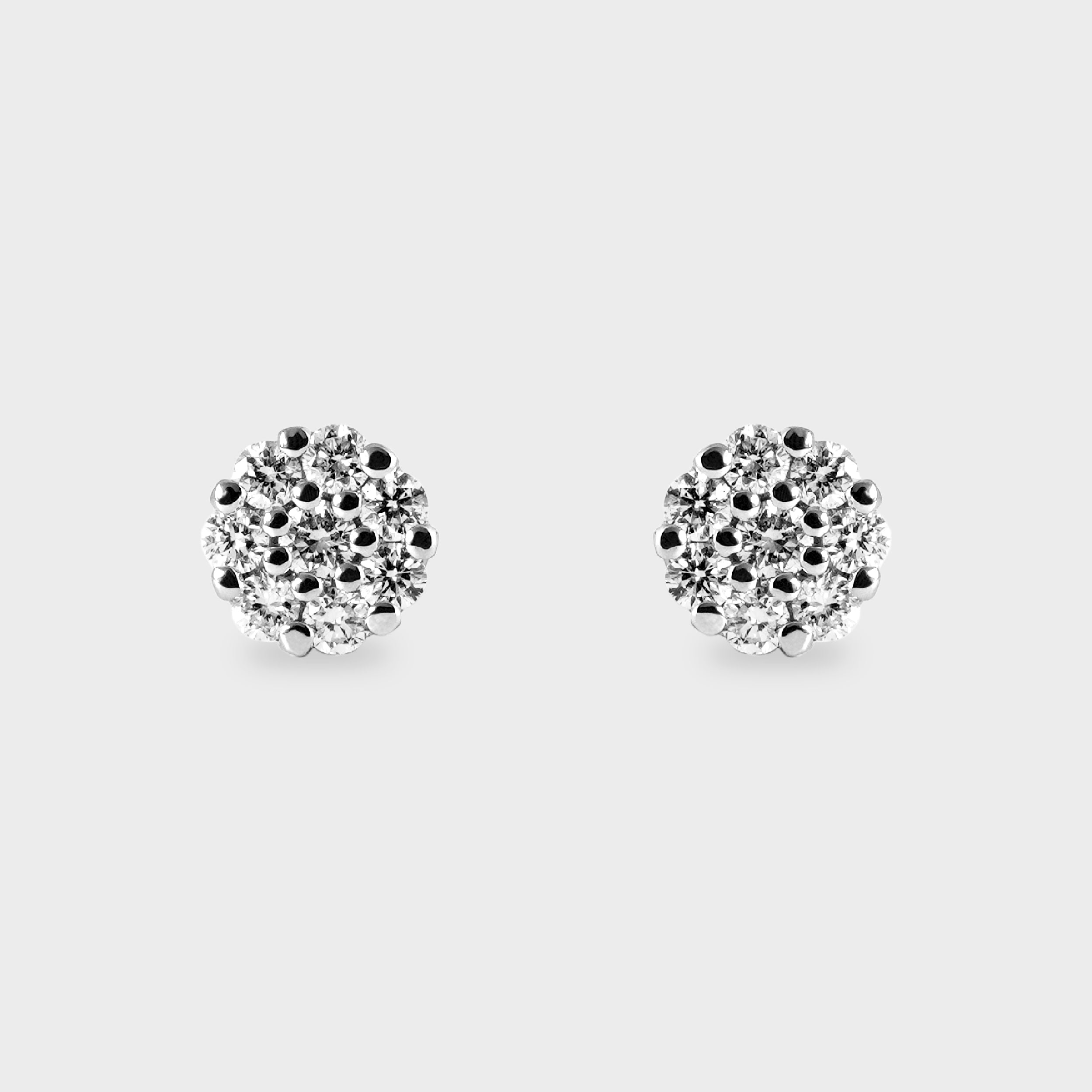 Aros halo platino medianos – Helmlinger Joyas