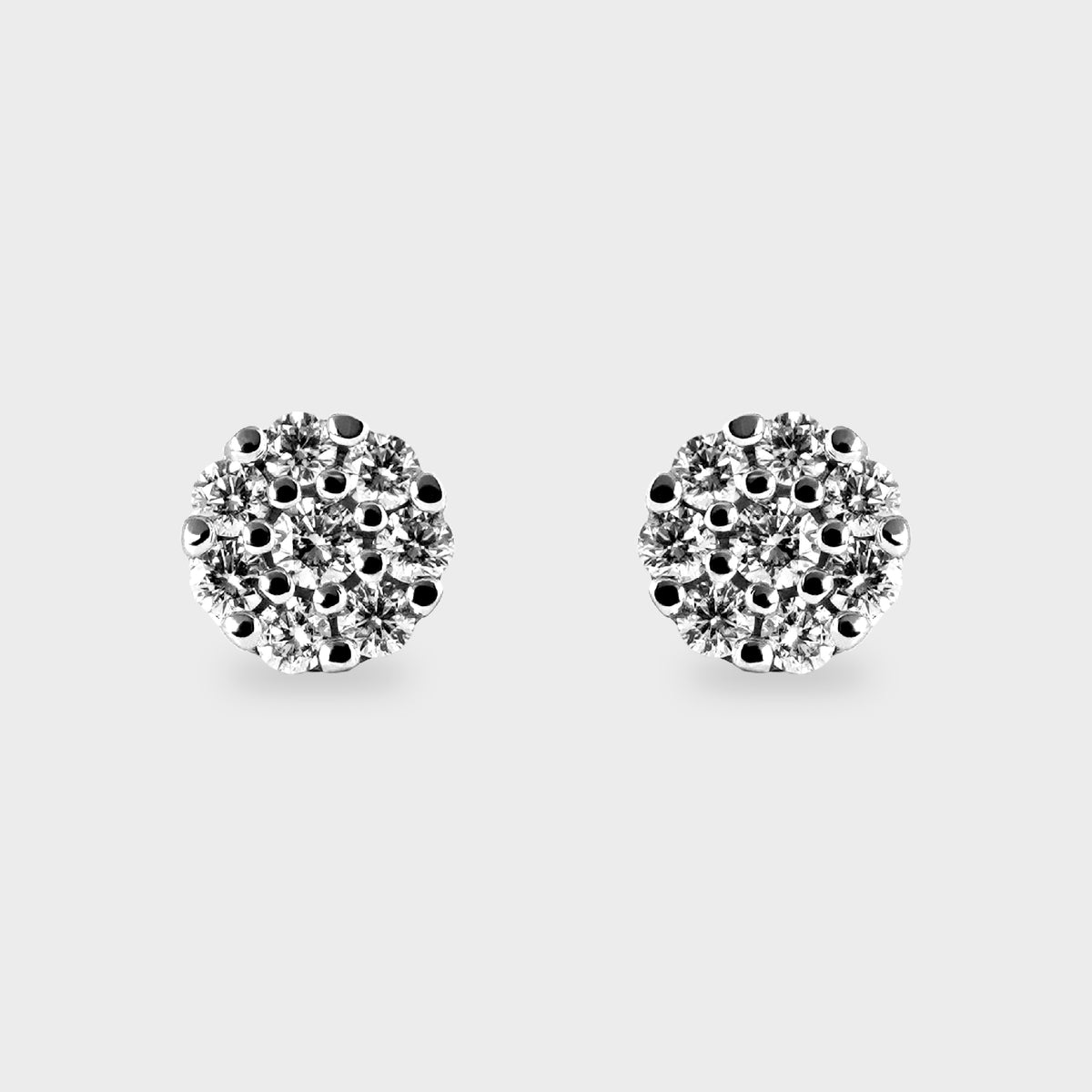 Aros halo platino grandes