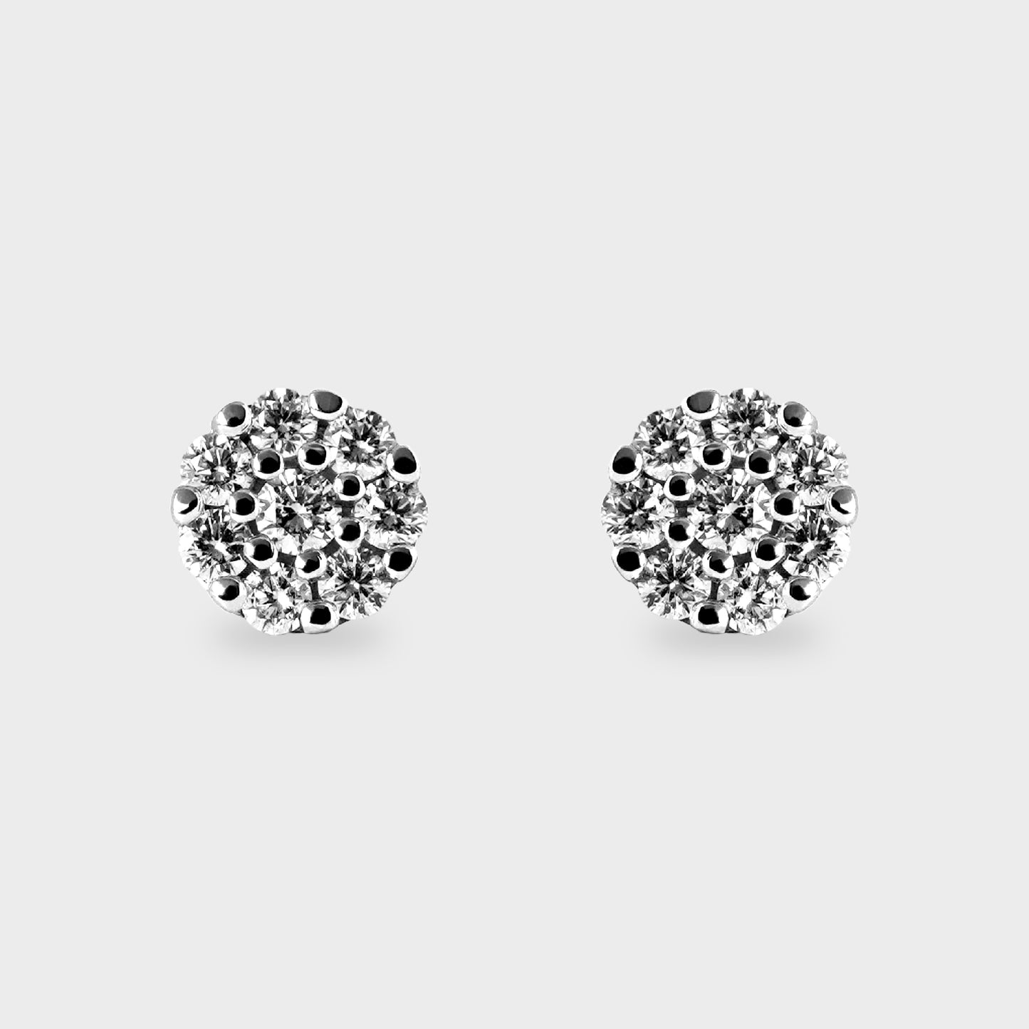 Aros halo platino grandes