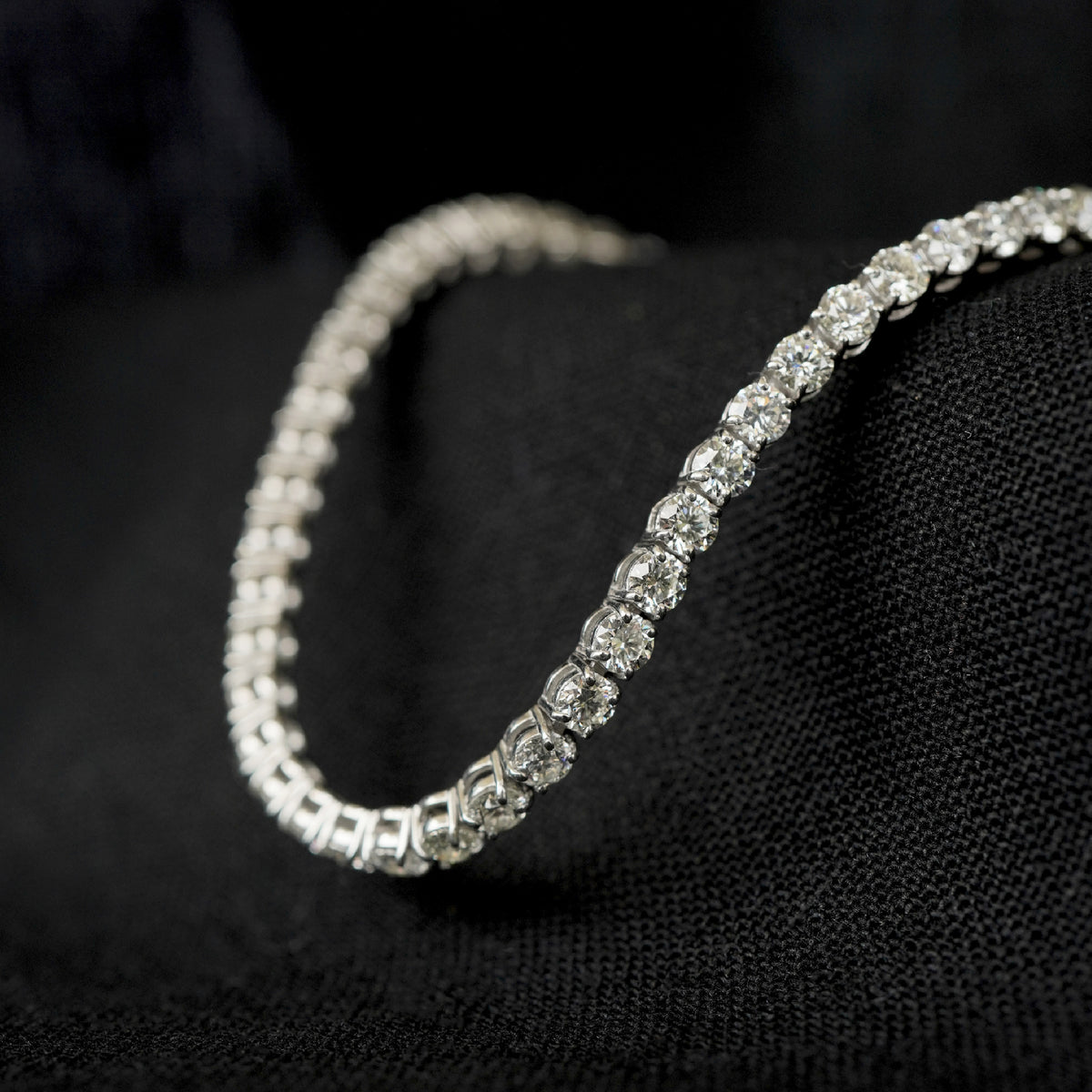 Pulsera cadeneta de diamantes 5.7ct