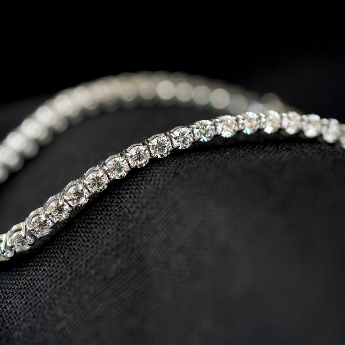 Pulsera cadeneta de diamantes 5.7ct