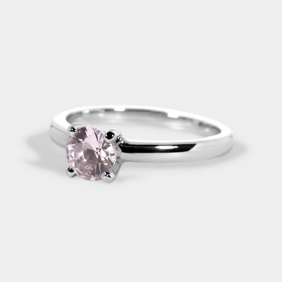 Solitario morganita corte brillante