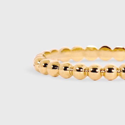 Anillo esferas 360° oro amarillo