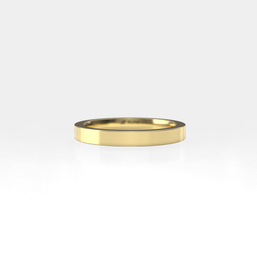Argolla plana 3 mm Oro amarillo