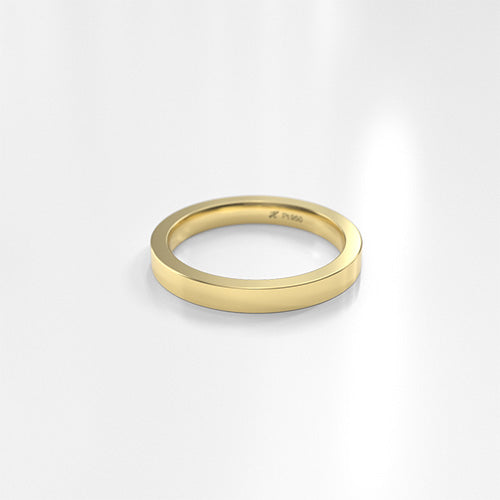 Argolla plana 3 mm Oro amarillo